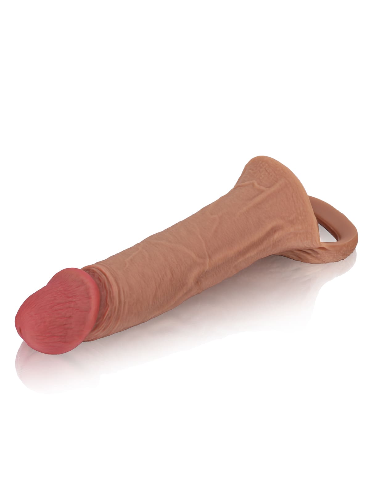PCS10 – 8"x 2" Brown Realistic Open Ended Penis Sleeves