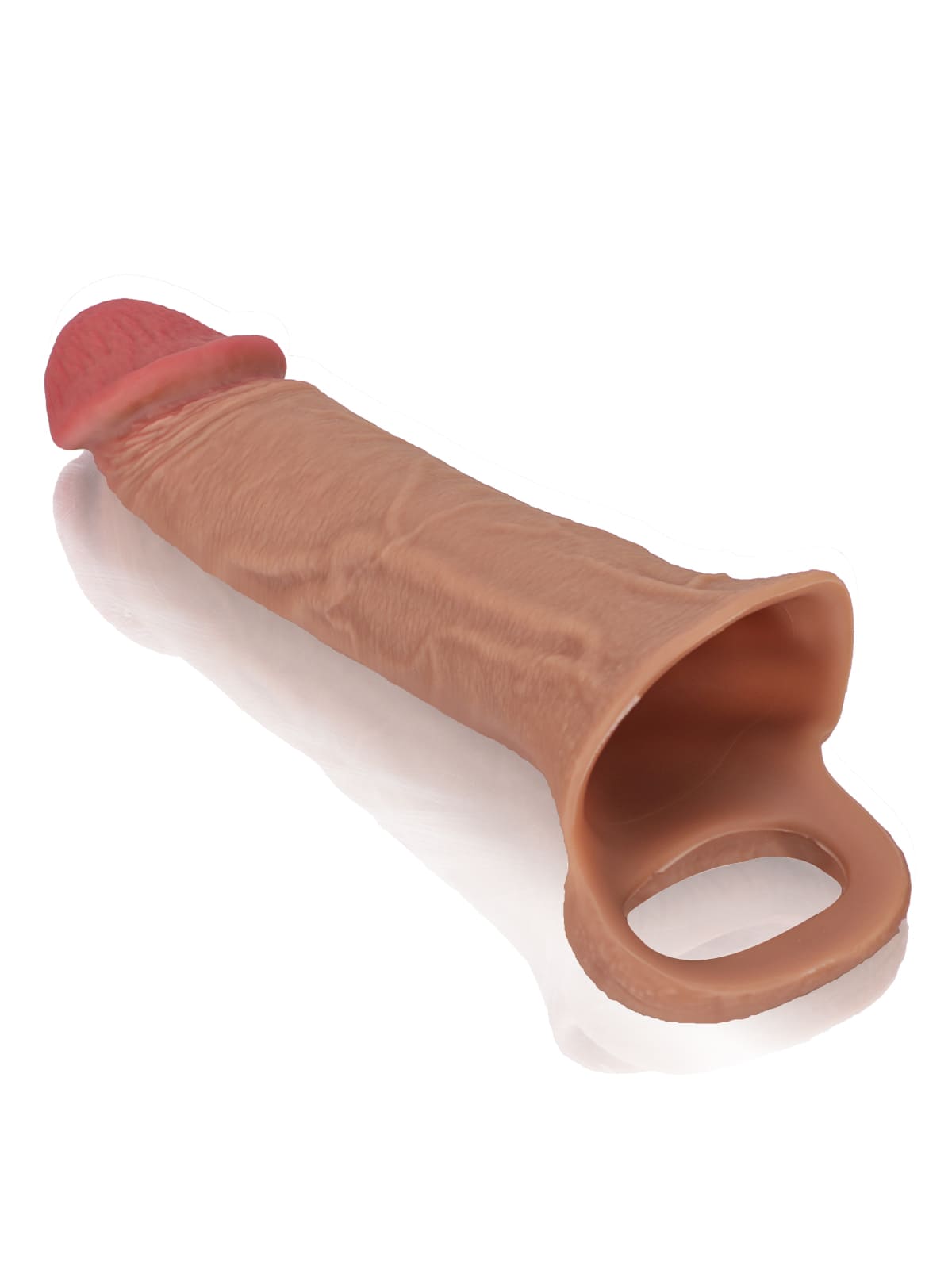 PCS10 – 8"x 2" Brown Realistic Open Ended Penis Sleeves