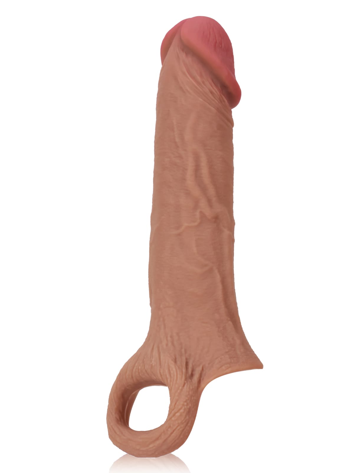 PCS10 – 8"x 2" Brown Realistic Open Ended Penis Sleeves