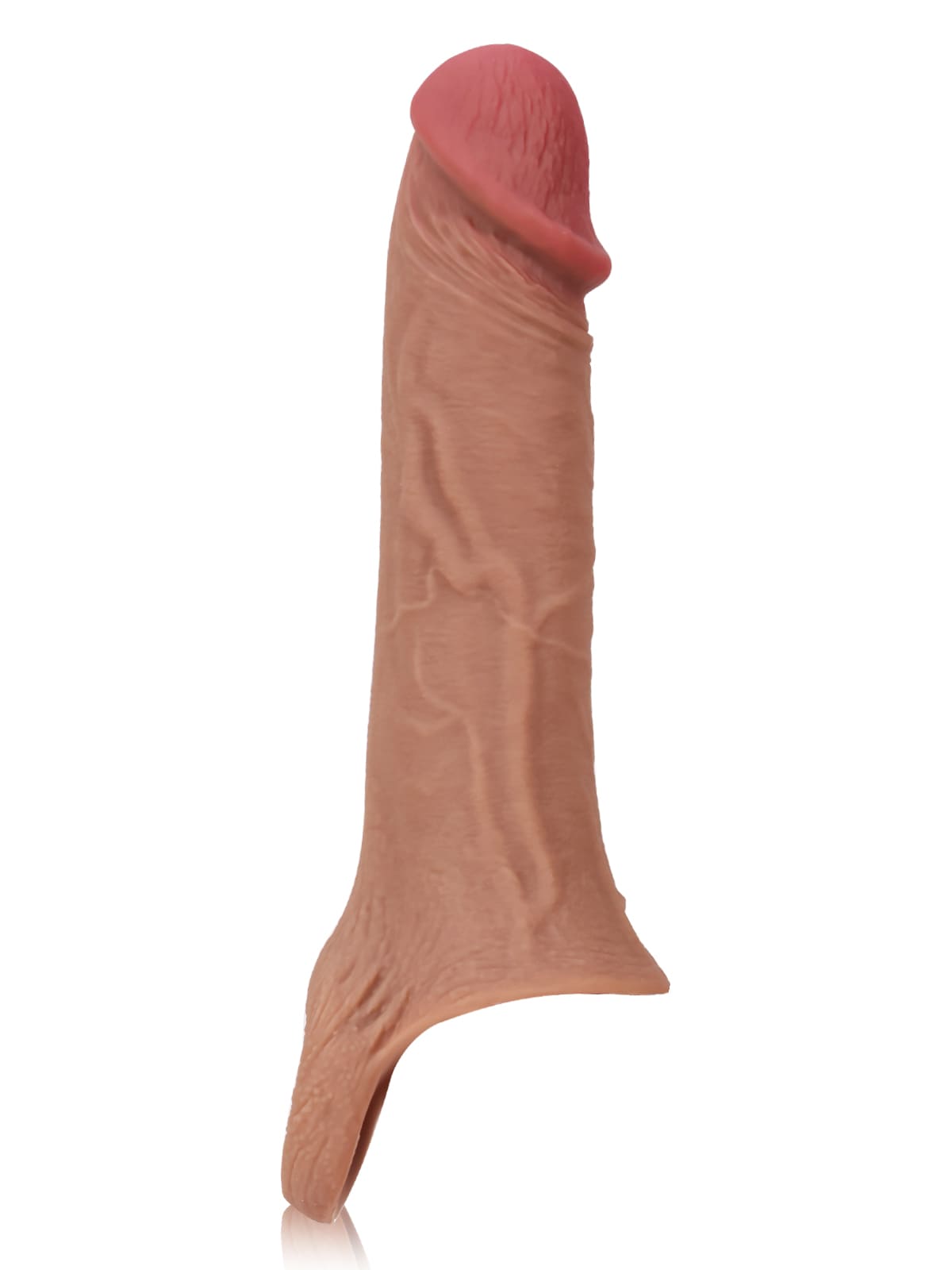PCS10 – 8"x 2" Brown Realistic Open Ended Penis Sleeves
