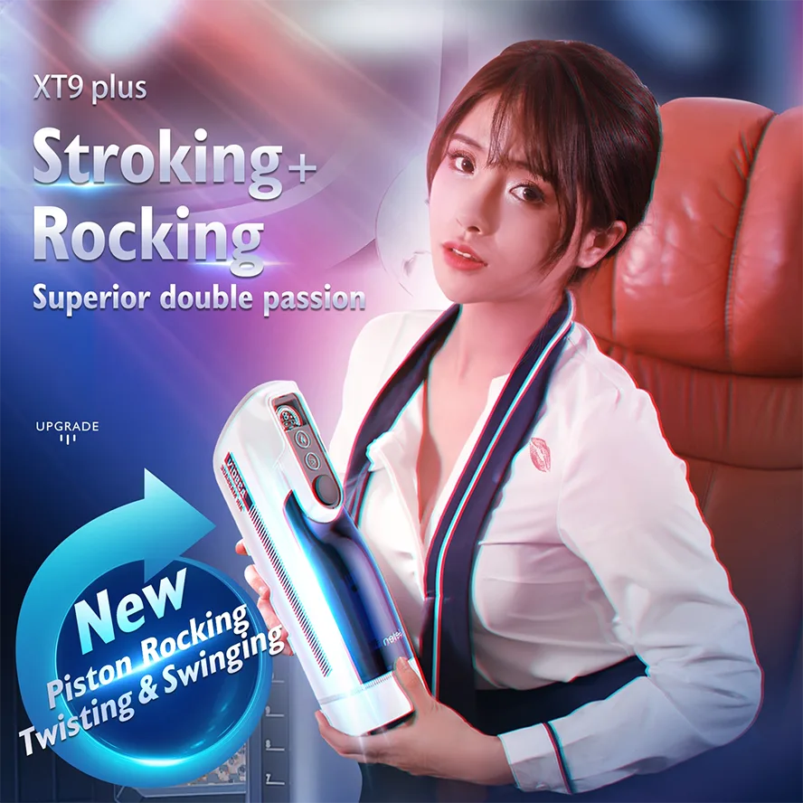 PT9Plus - Realistic Male Stroker with Thrusting, Rocking & Heating – Voice-Enabled Pleasure Machine