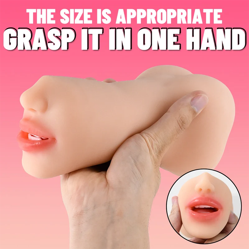 Emilia - 1.6 lbs Realistic 3 In 1 Mouth & Butts Pocket Pussy