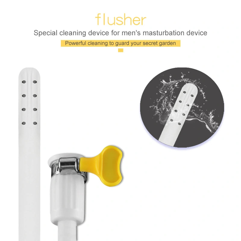 Shower Long Nozzle Enema Cleaner with Tap Connector