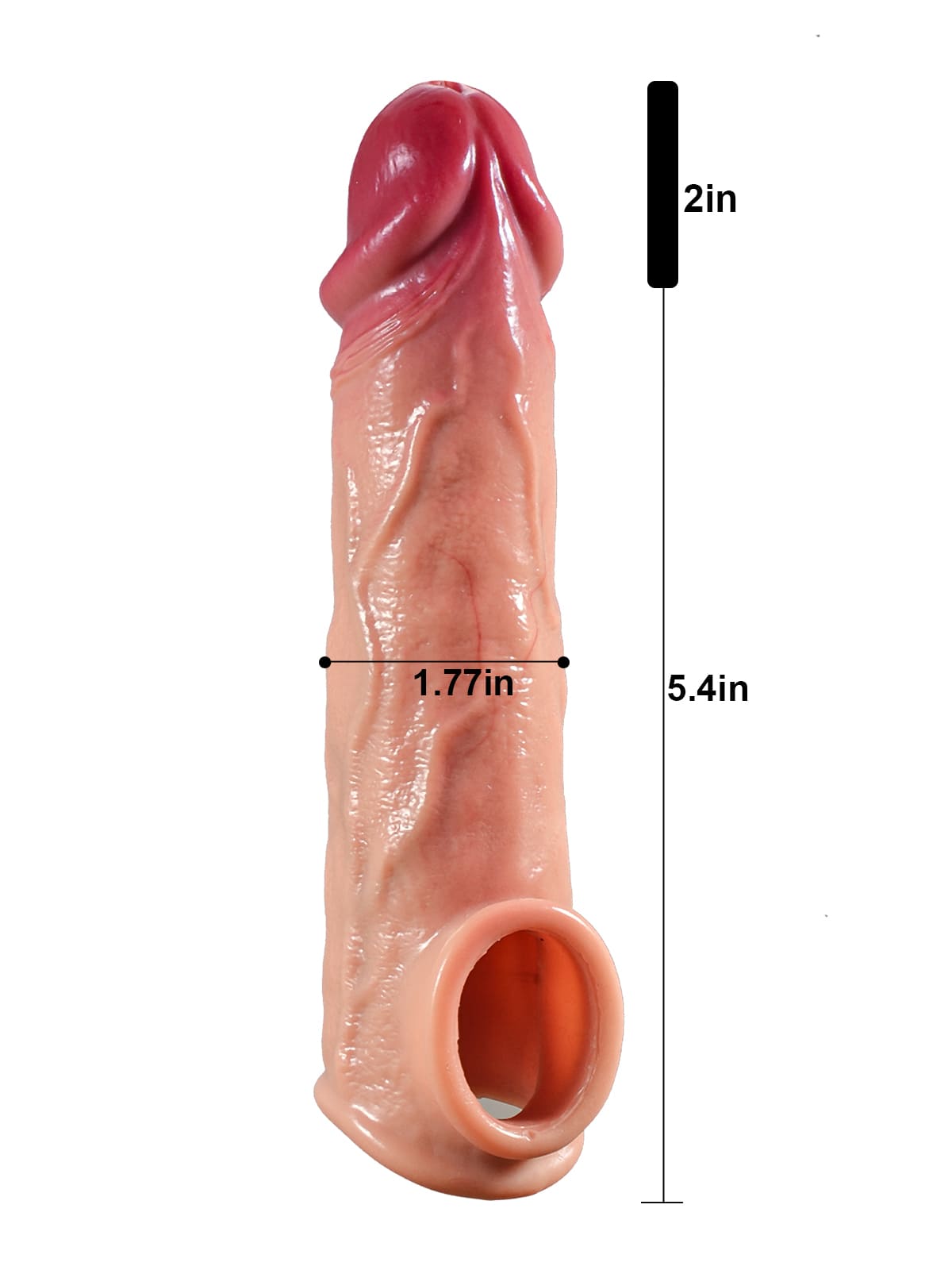 PCS06 – 7"x 1.7" Real Feel Silicone Cock Sleeve Extender