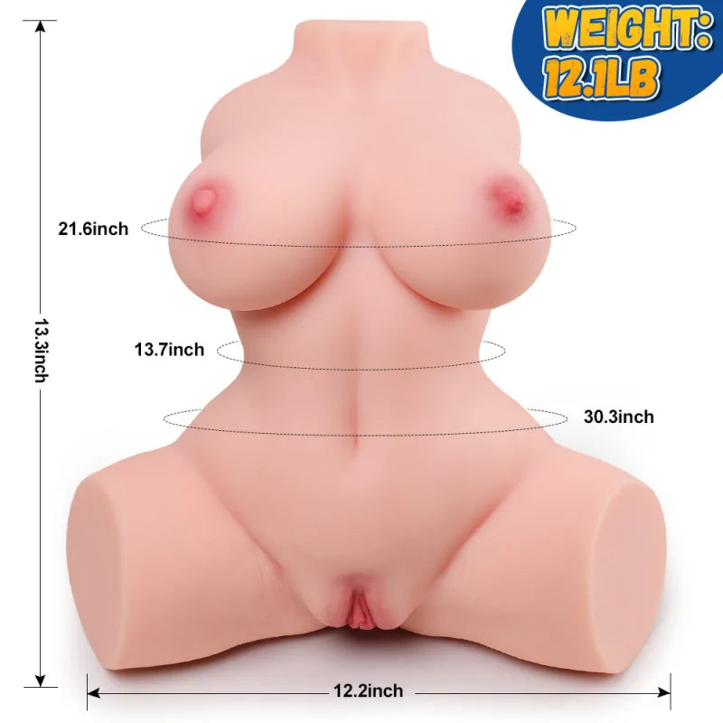 Tegan - 12.1 lbs Lifelike Upper Torso Sex Doll