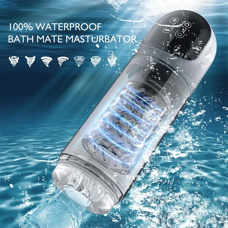 PR3Plus- Waterproof Dual Stimulation Male Stroker Toy with Vacuum Suction