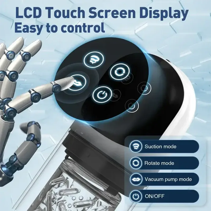 PR3Plus- Waterproof Dual Stimulation Male Stroker Toy with Vacuum Suction