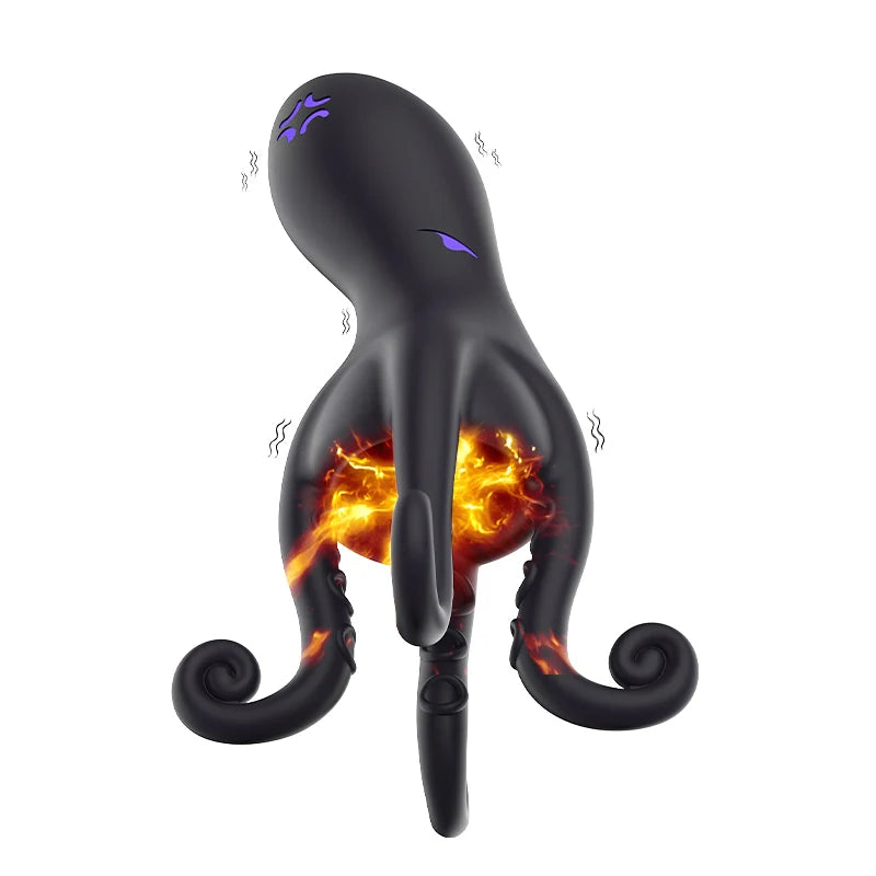 PG11 – 10 Vibration Modes Octopus Tentacle Glans Trainer Masturbator with Full-Wrap Stimulation