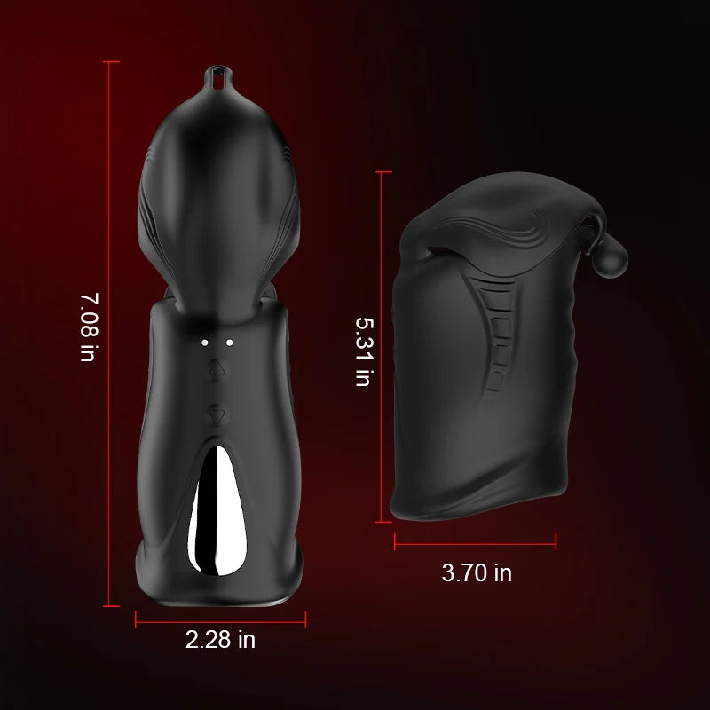 PG14 – Glans Trainer with Dual Motors, 10 Vibration Modes & Full Coverage Stimulation