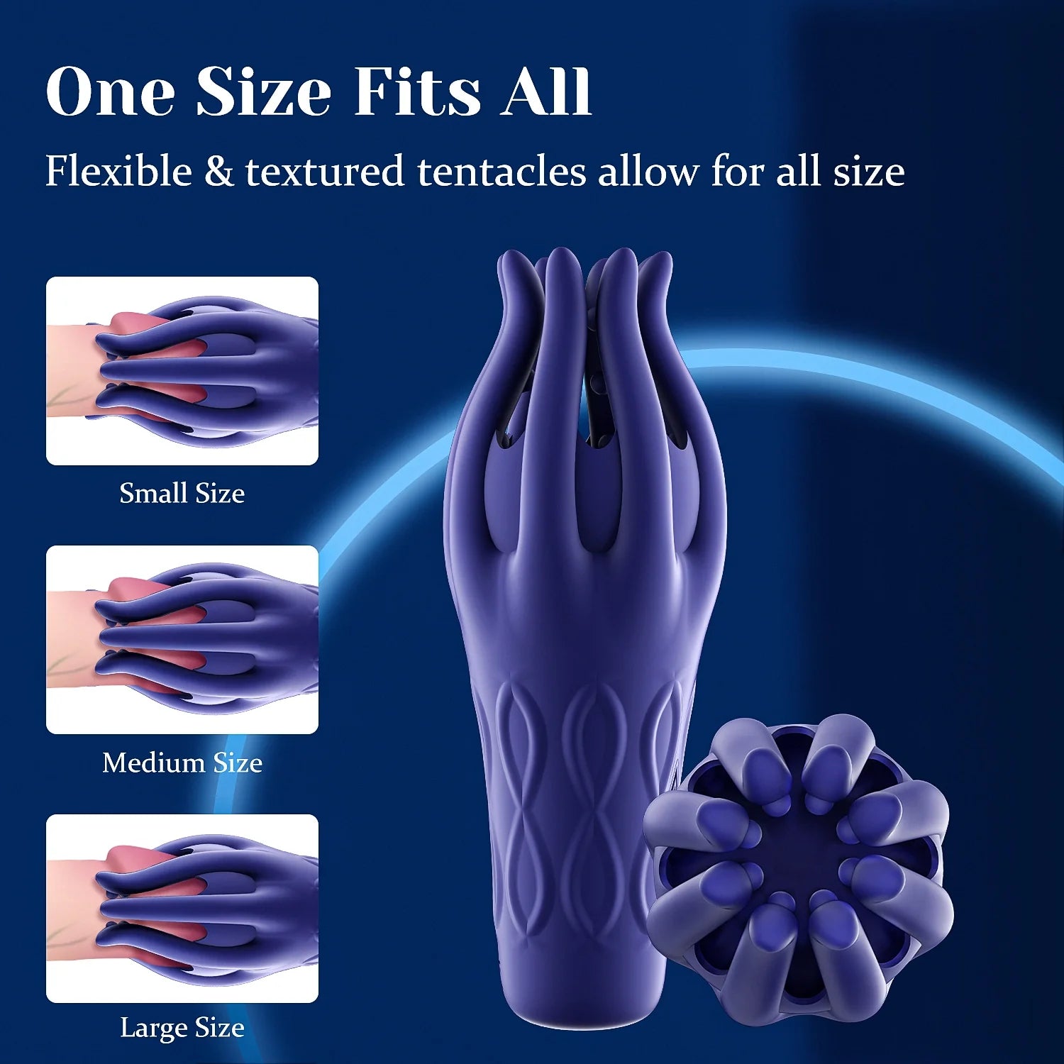 PG15 – Glans Trainer Masturbator with 10 Vibration Modes & Full-Wrap Tentacle Stimulation