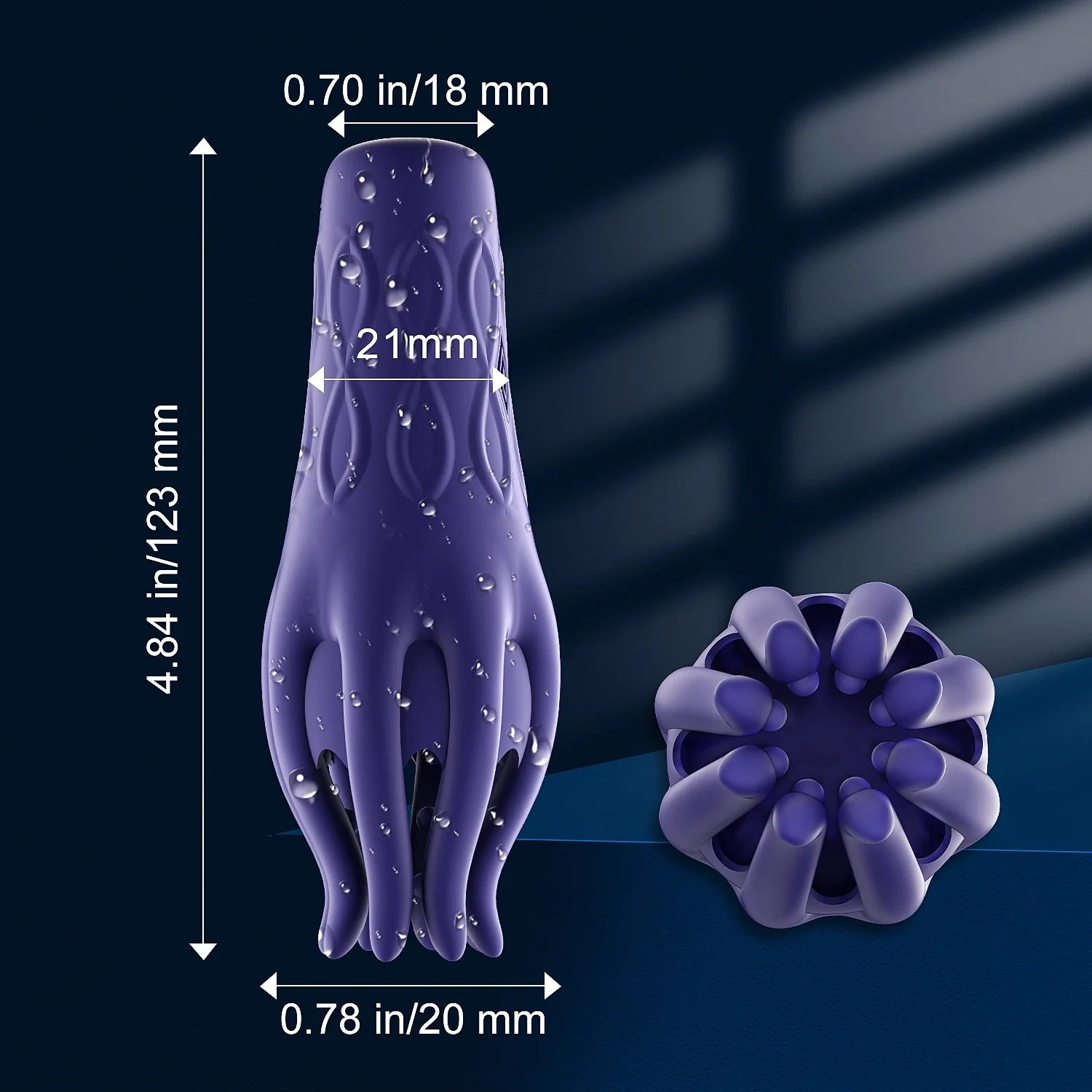 PG15 – Glans Trainer Masturbator with 10 Vibration Modes & Full-Wrap Tentacle Stimulation