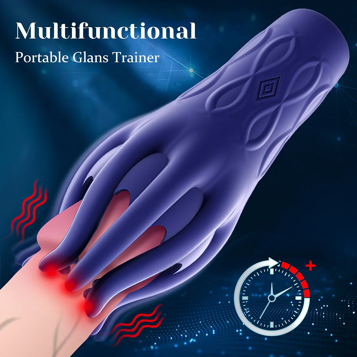 PG15 – Glans Trainer Masturbator with 10 Vibration Modes & Full-Wrap Tentacle Stimulation