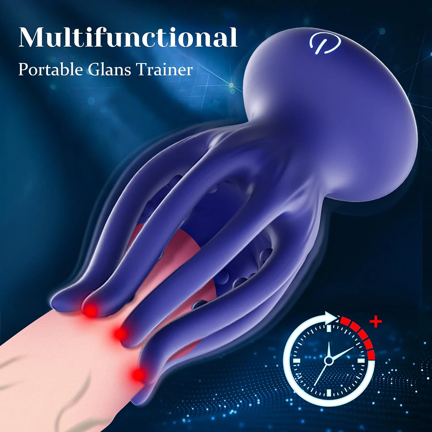 PG16 – 10 Vibration Modes Full-Wrap Tentacle Glans Trainer Masturbator