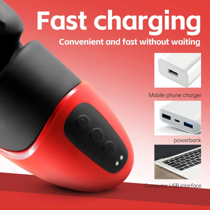 PG20 – Clamping Pressure Glans Trainer Masturbator with 10 Vibration Stimulation