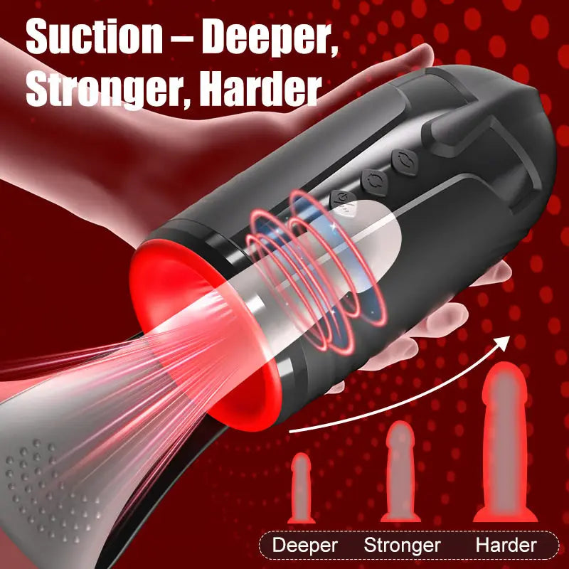 PG23 – Large Deep Glans Stimulation with Suction, Rotation & Vibration Modes