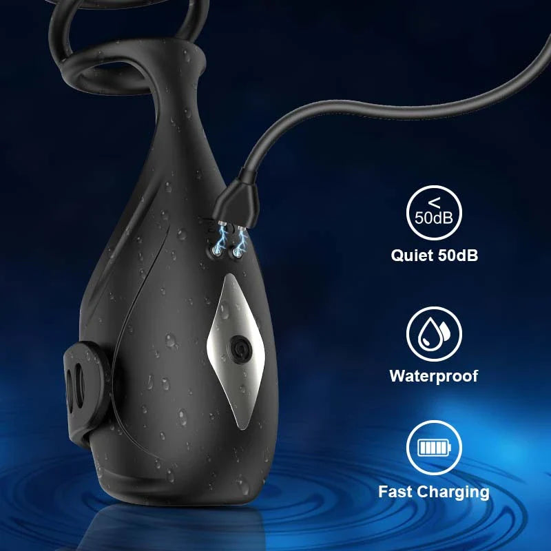 PG5 – App-Controlled 9 Vibration Modes Glans Trainer with Adjustable Buckle & Flexible Ring