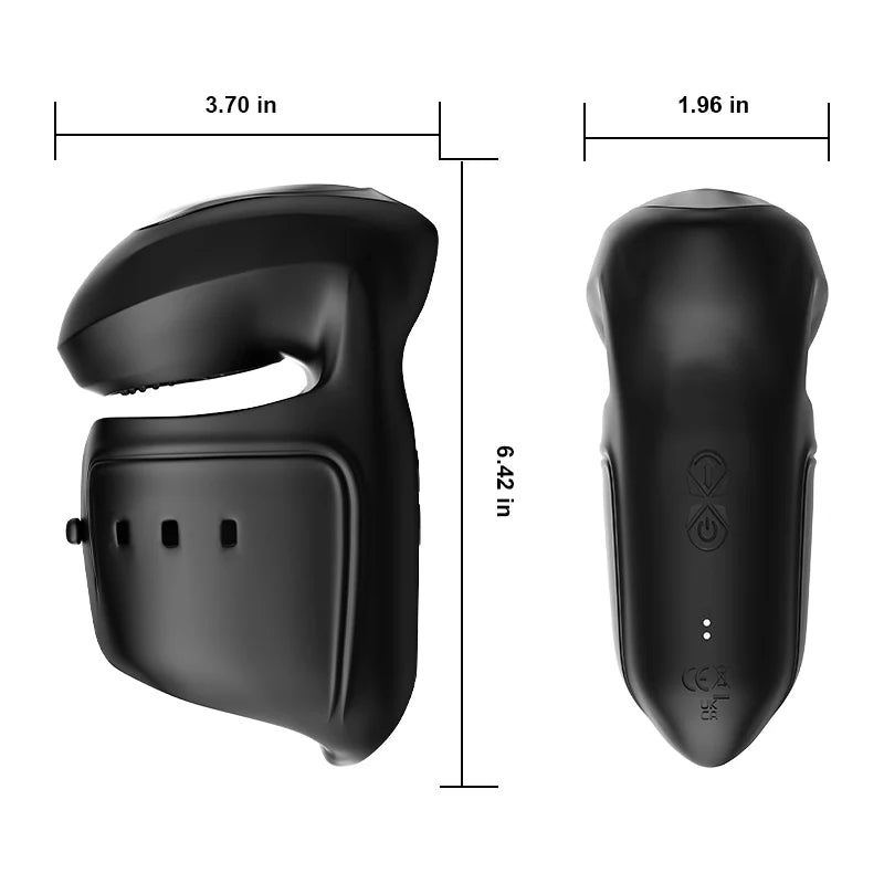 PG8 – Adjustable 10 Vibration Glans Trainer with Fold-Back Cover & Stamina Training Support