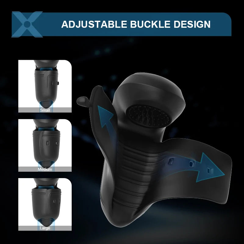PG8 – Adjustable 10 Vibration Glans Trainer with Fold-Back Cover & Stamina Training Support