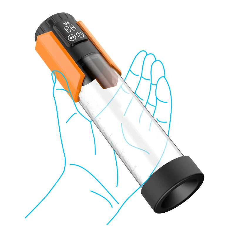 XP1 – Water Penis Pump with 5 Suction Levels, Hot & Cool Hydro Training System