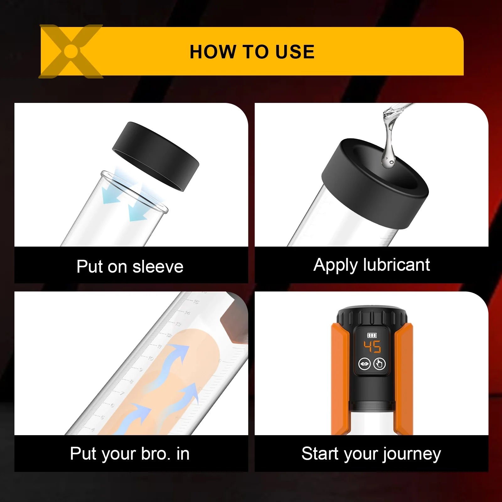 XP1 – Water Penis Pump with 5 Suction Levels, Hot & Cool Hydro Training System