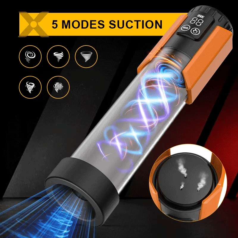 XP1 – Water Penis Pump with 5 Suction Levels, Hot & Cool Hydro Training System