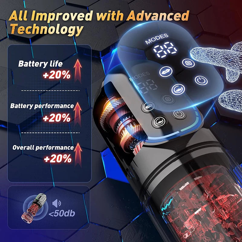 PR4Red - APP Waterproof Automatic Shower Blowjob Dick Jerking Machine