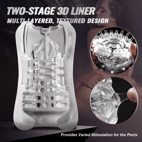 XS14 Pro - 1.3 lbs Dual Vibration Deep Throat Masturbator with 5 Sucking 10 Vibrating