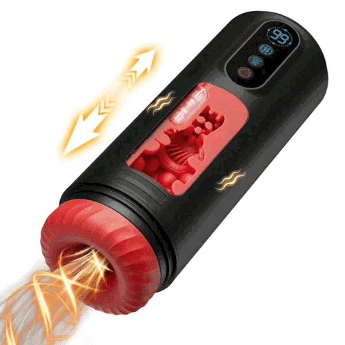 XS6Pro - 1.94 lbs Heated Male Stroker with 9 Frequency Telescopic Vibration Sucking