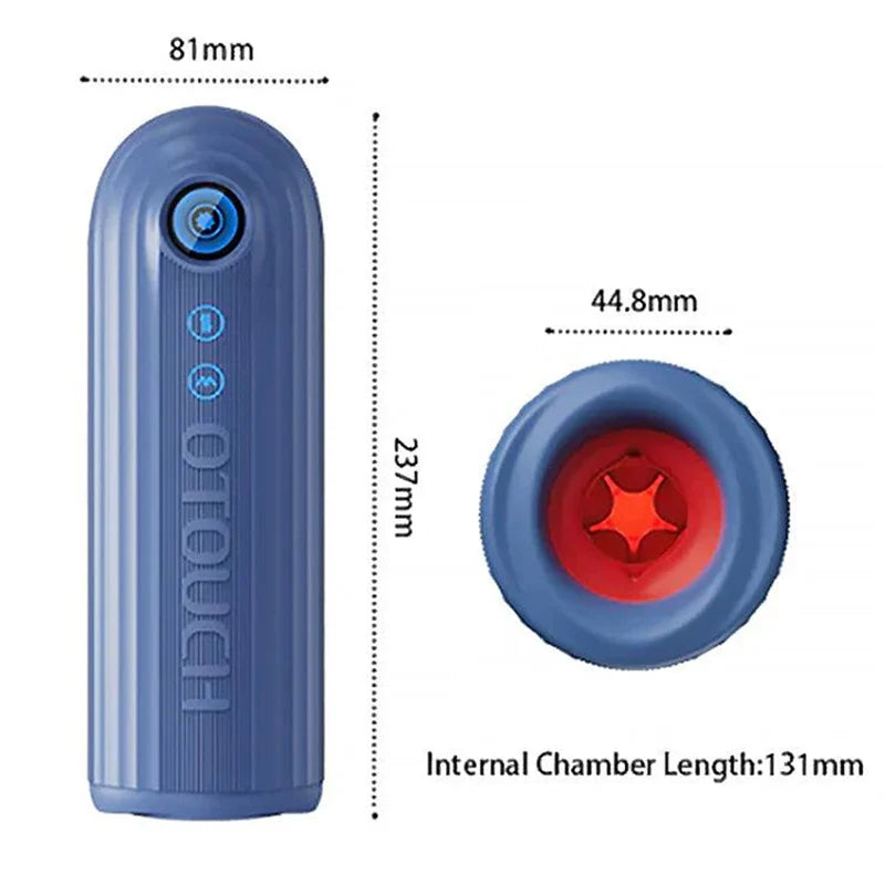 PT9 – Waterproof Masturbator with Thrusting Vibrating & 360° Adjustable Contraction