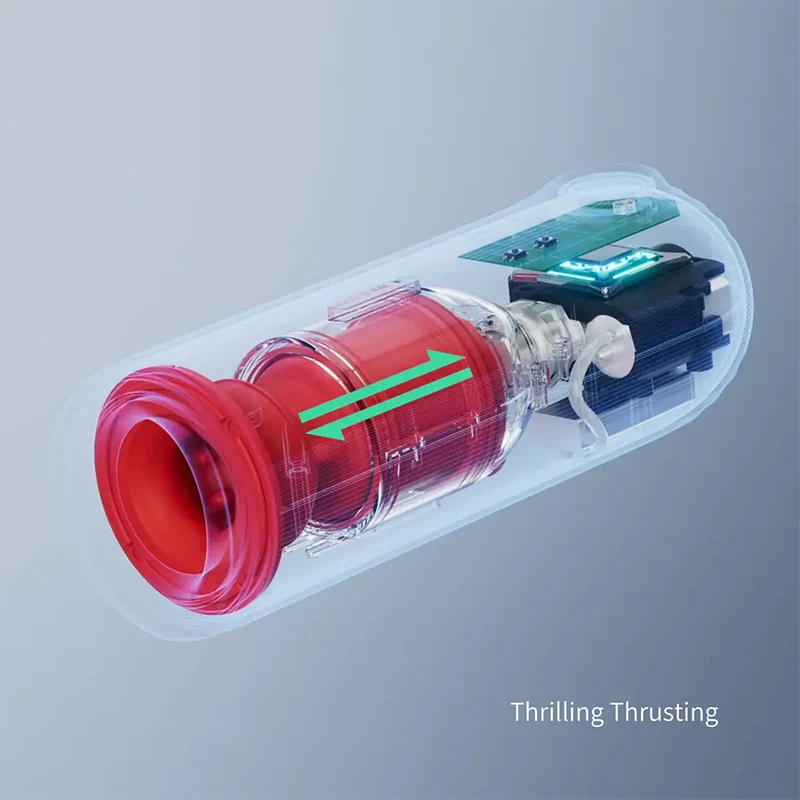 PT9 – Waterproof Masturbator with Thrusting Vibrating & 360° Adjustable Contraction