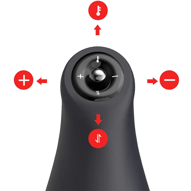 PV9 - Waterproof Blowjob Machine with Warming Vibrating Thrusting & Joystick Control