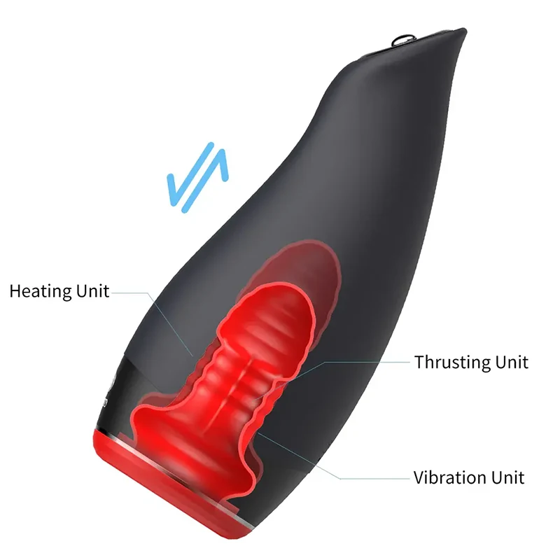 PV9 - Waterproof Blowjob Machine with Warming Vibrating Thrusting & Joystick Control