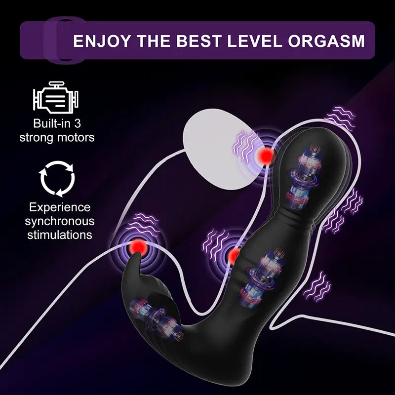 PM8 – App-Controlled Prostate Massager with Triple Motors & Multi-Mode Stimulation