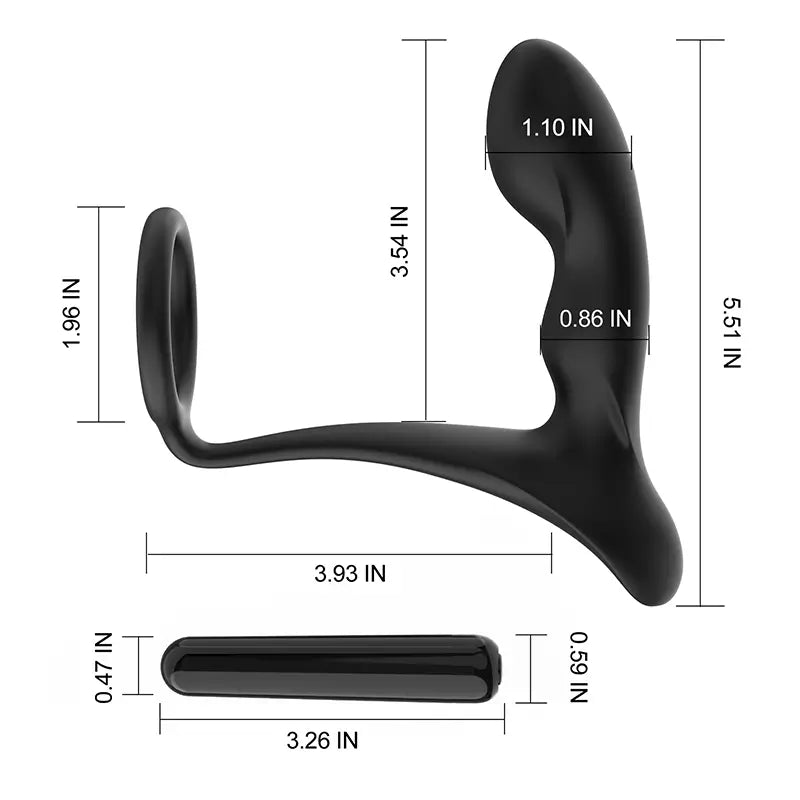 PM1 – Leten Raptor Prostate Massager with Dual Stimulation & 7 Vibration Modes