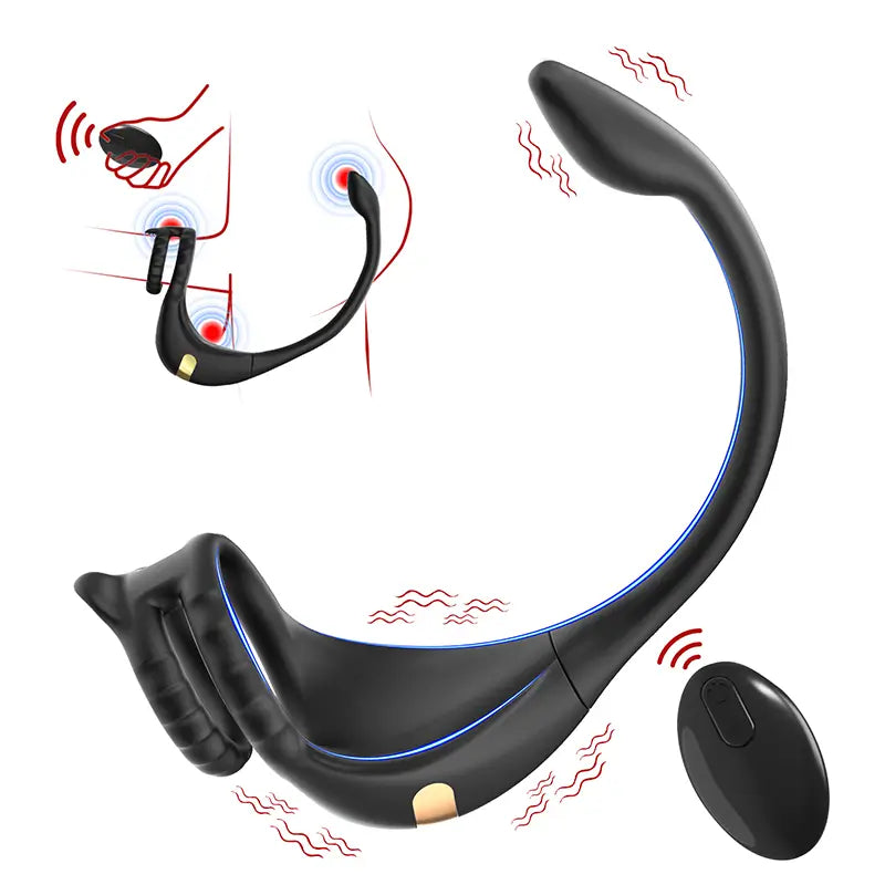 PM2 – App & Remote Control Prostate Massager with Penis Ring & Dual Motor Stimulation