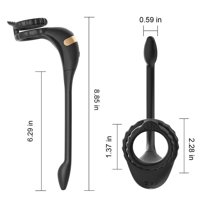 PM2 – App & Remote Control Prostate Massager with Penis Ring & Dual Motor Stimulation