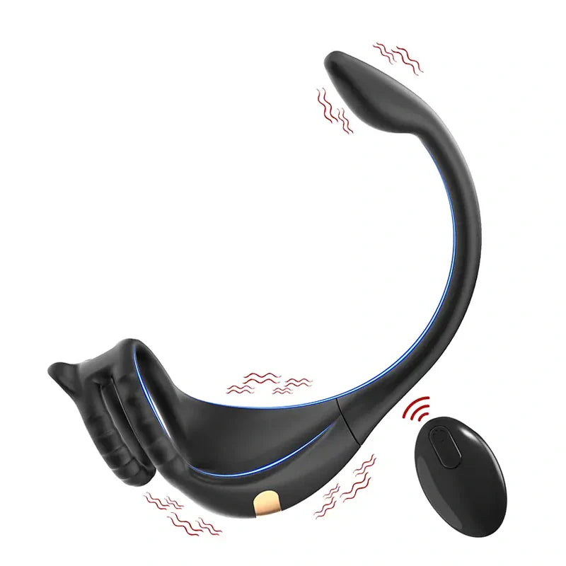 PM2 – App & Remote Control Prostate Massager with Penis Ring & Dual Motor Stimulation