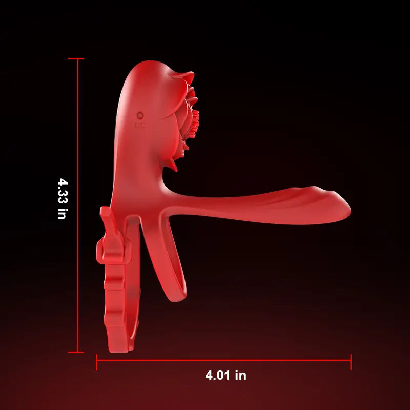 PH8 – Rose Vibrating Cock Ring with Dual Motors & Remote Control for Couples