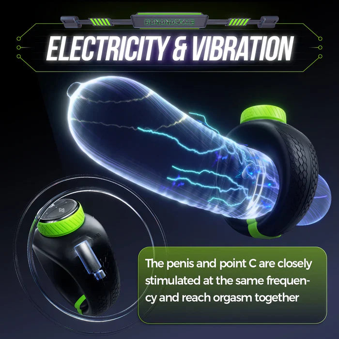 PH1 – Adjustable App-Controlled Electro & Vibrating Cock Ring with Dual Stimulation