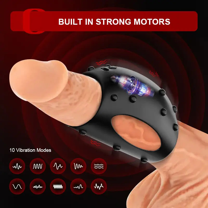 PH2 - 10 Modes Vibrating Cock Ring with Wearable