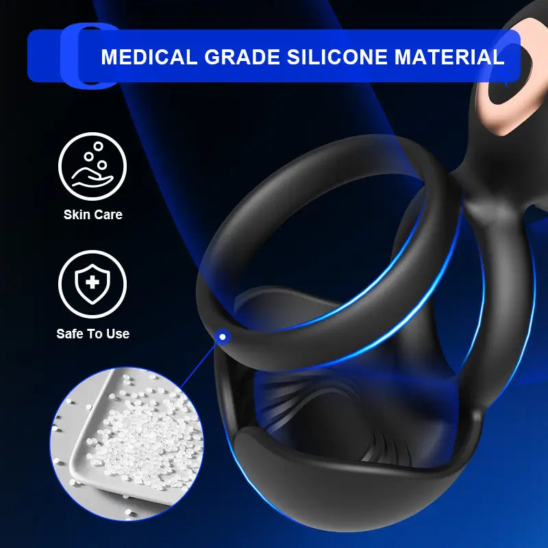 PH5 - 3-in-1 Multi-Point Stimulation Vibrating Cock Ring