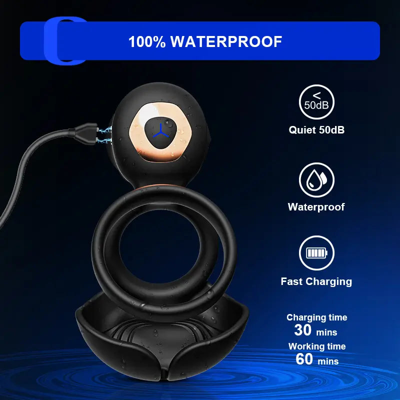 PH5 - 3-in-1 Multi-Point Stimulation Vibrating Cock Ring