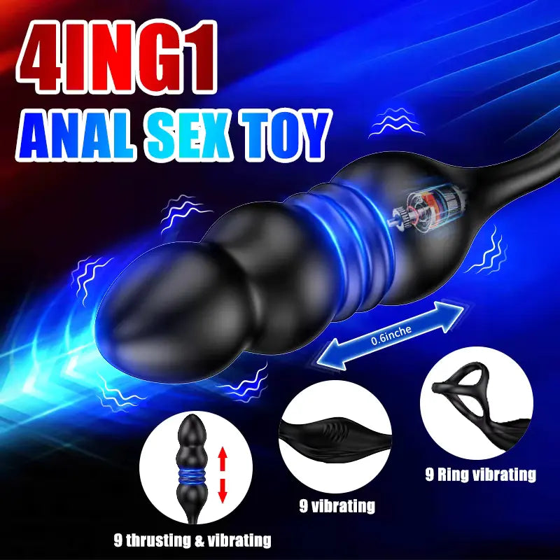 PM6 – Wearable Prostate Massager with Thrusting Motion, Dual Motors & 9 Vibration Modes