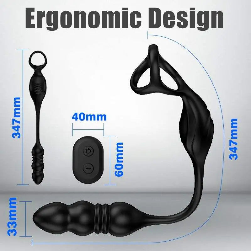 PM6 – Wearable Prostate Massager with Thrusting Motion, Dual Motors & 9 Vibration Modes
