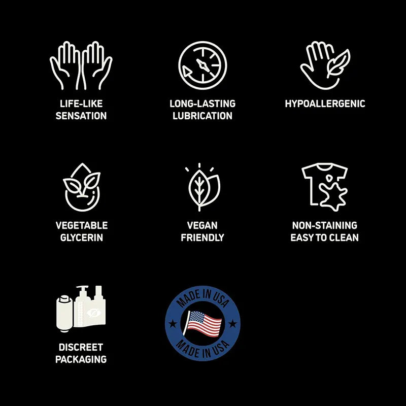 245ml Waterbased Creamy White Lube Made in US