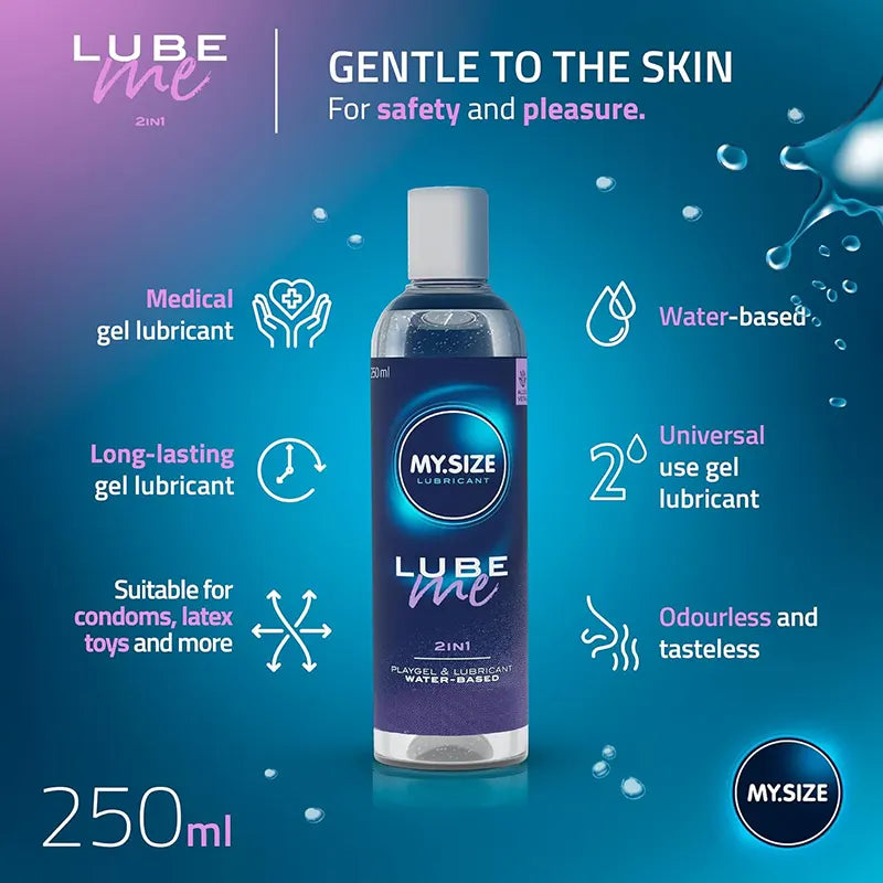 250ml Premium 2 in 1 Odourless Water-Based Lube Gel