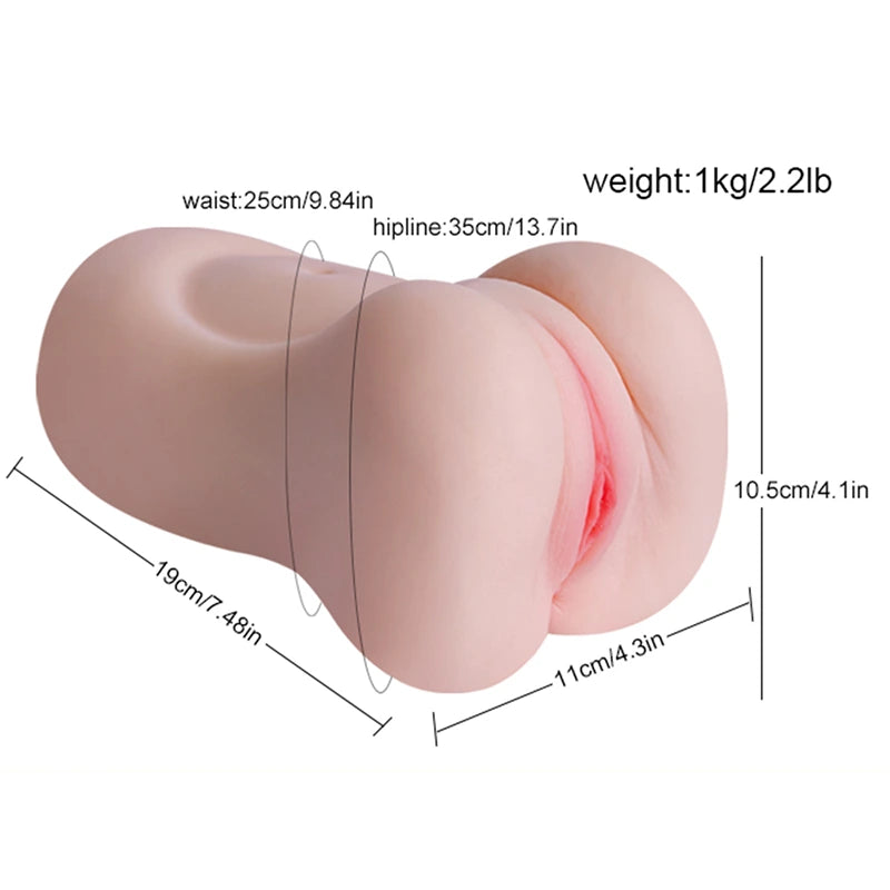 Isla – 3D Textured Channel 2 In 1 Best Pussy Pocket (1kg)