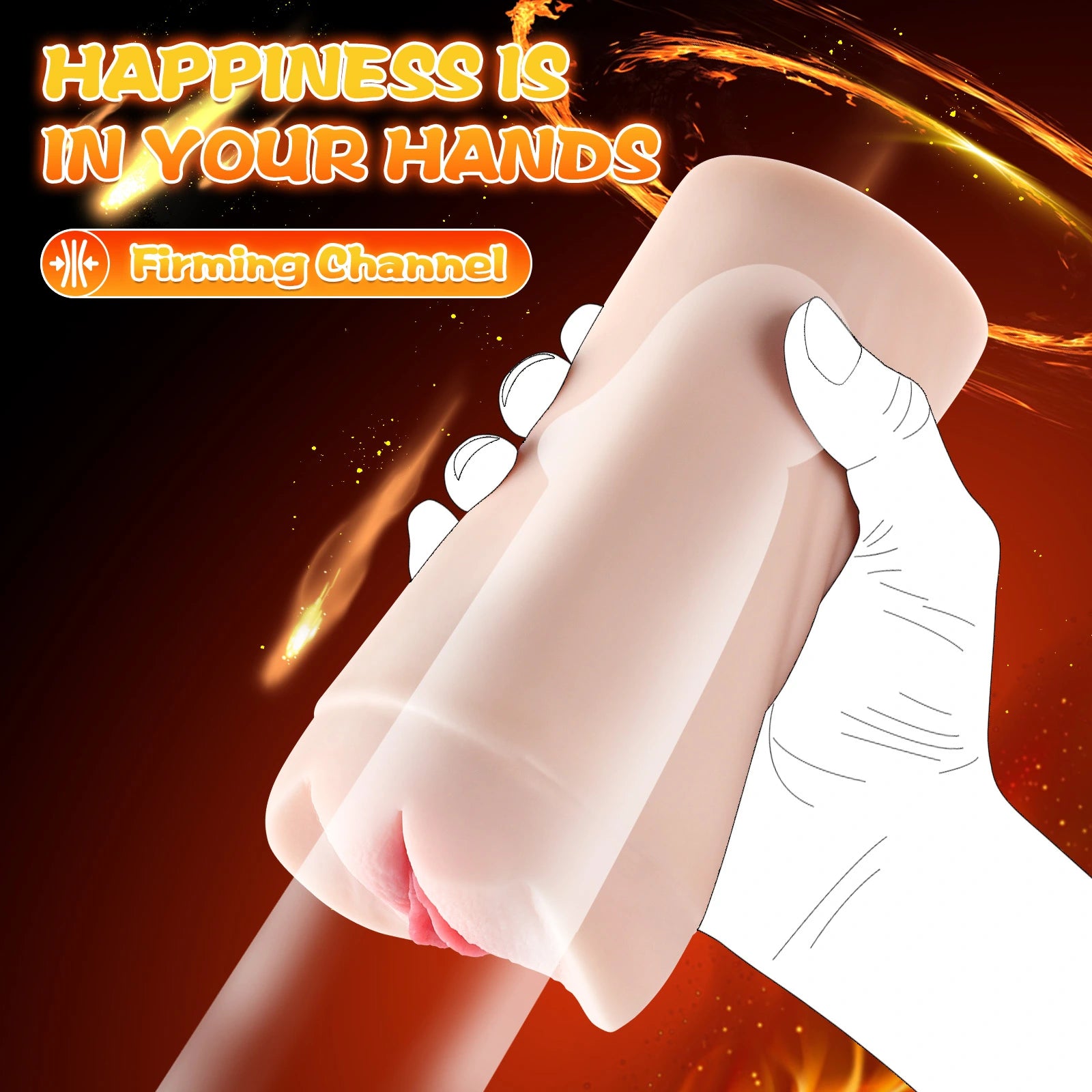 Maria - 1.4 lbs 3 Speeds 7 Frequencies Vibration Fleshlight Pussy Toy