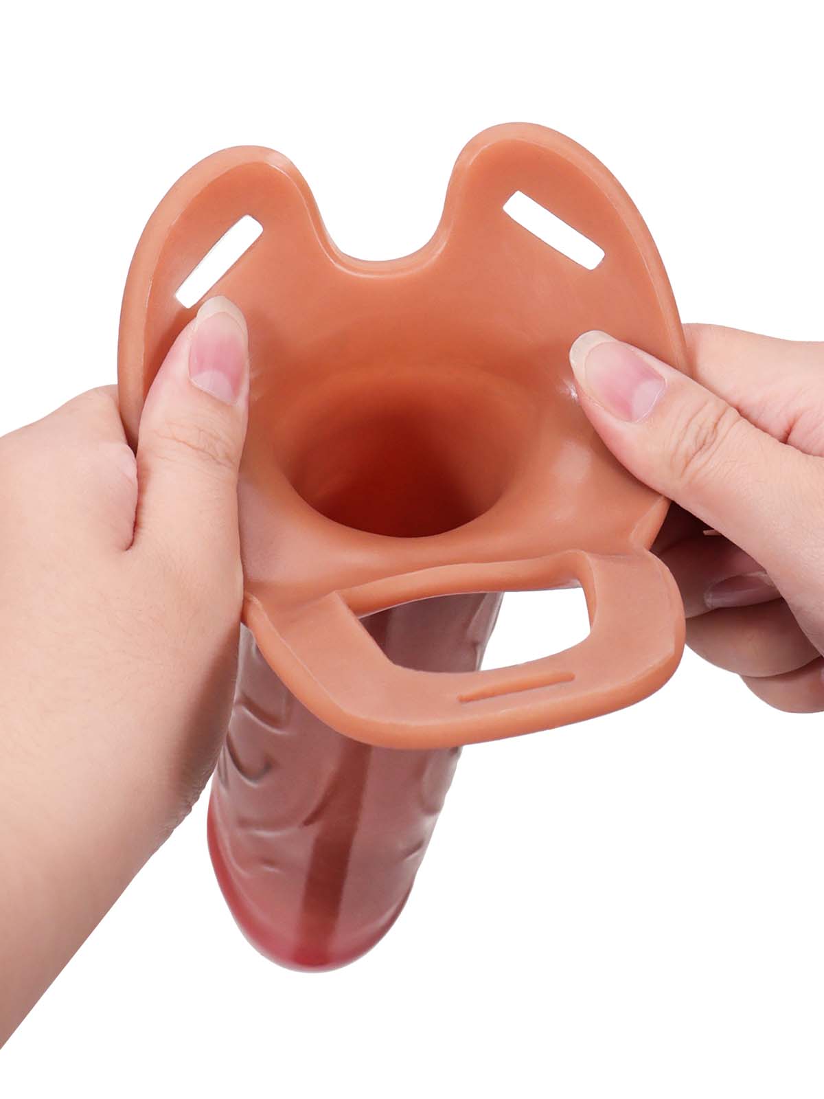 PCS29 – 7.4"x 1.7" Wearable Sliding Skin Penis Sleeve For ED Extender S/M/L Size