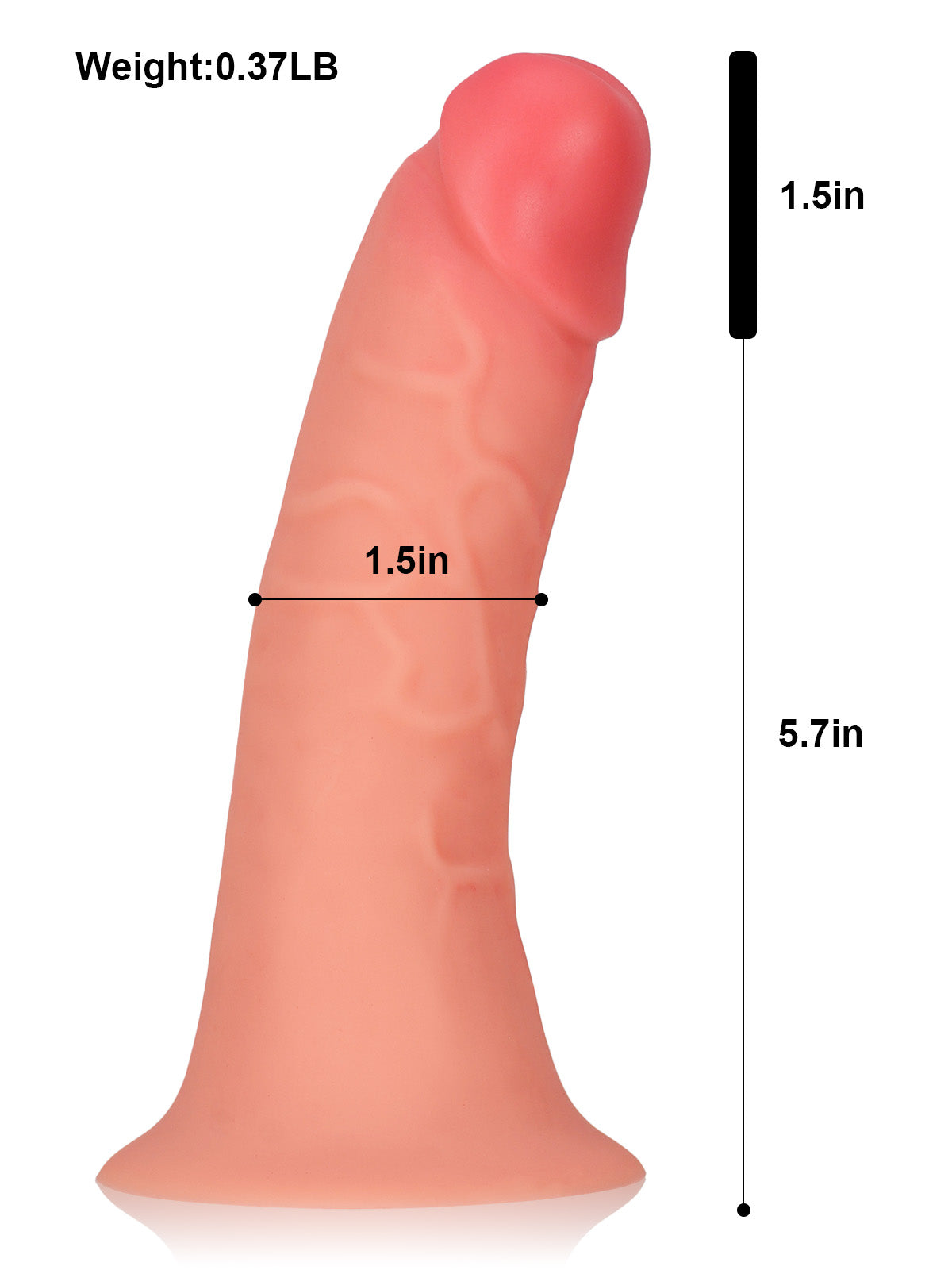 PCS30 – 7.2"x 1.5"  Wearable Penis Sleeve For ED With O-Ring Strap On